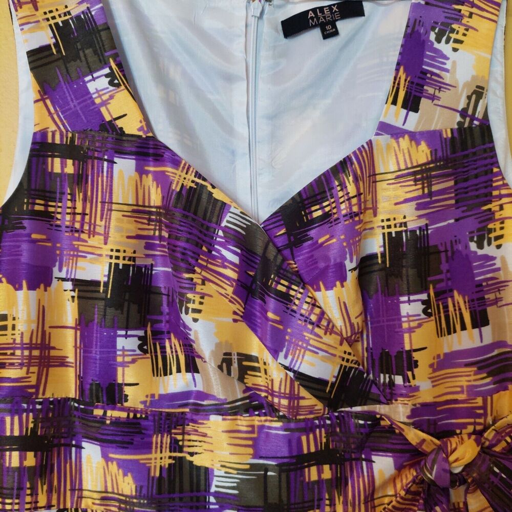 Alex Marie Bora Bora V Neck Bow Front Sheath Dress Women Size 10  MSRP $129 - Picture 2 of 6